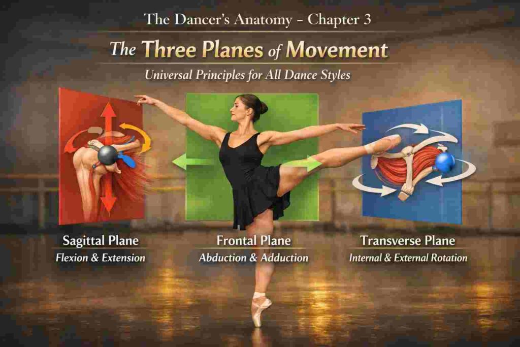 D&V art center Blog: The Dancer’s Anatomy – Chapter III, The Three Planes of Movement